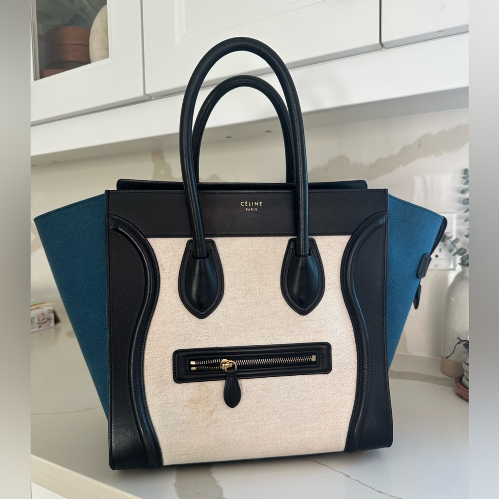 Celine luggage bag tricolor